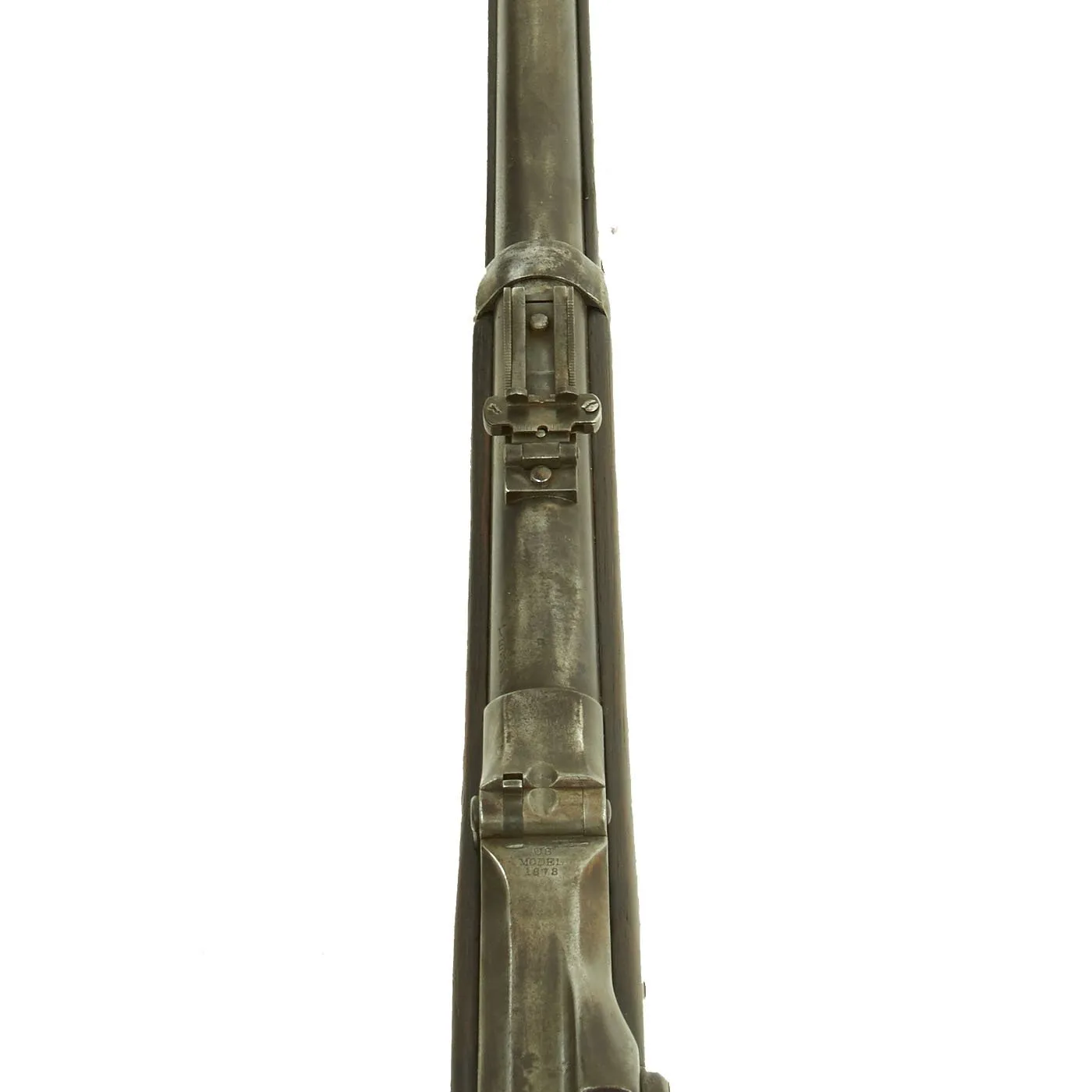 Original U.S. Springfield Trapdoor M1873 Rifle made in 1884 with Bayonet in N.J. Scabbard - Serial No 242628