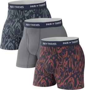 Pair of Thieves Super Fit Men's Boxer Briefs ?C Soft, Breathable, Quick-Dry Underwear with 4-Way Stretch (2 & 3 Pack)