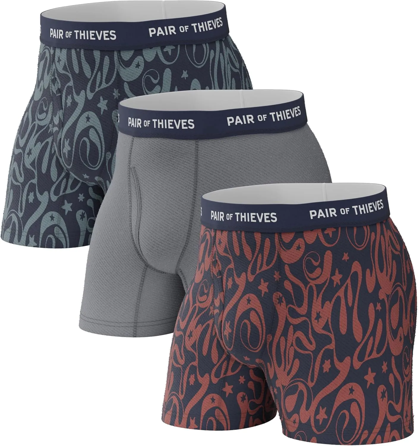 Pair of Thieves Super Fit Men's Boxer Briefs ?C Soft, Breathable, Quick-Dry Underwear with 4-Way Stretch (2 & 3 Pack)
