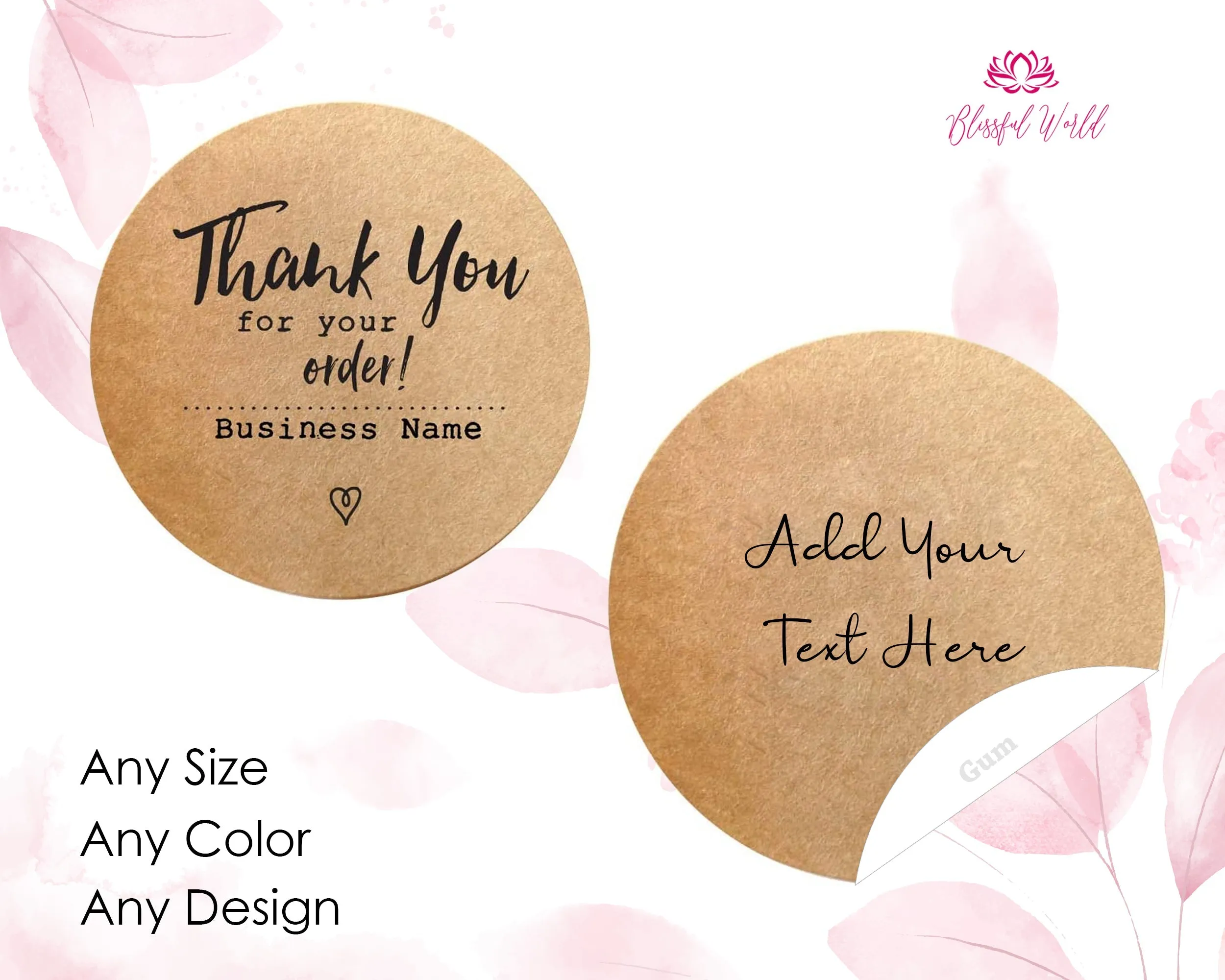 Personalized Brand Logo Stickers