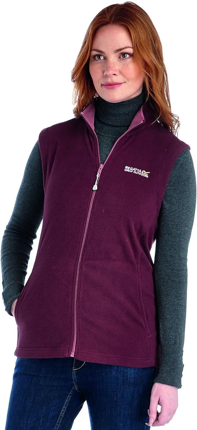 Regatta Womens Full Zip Bodywarmer Sweetness Micro Fleece