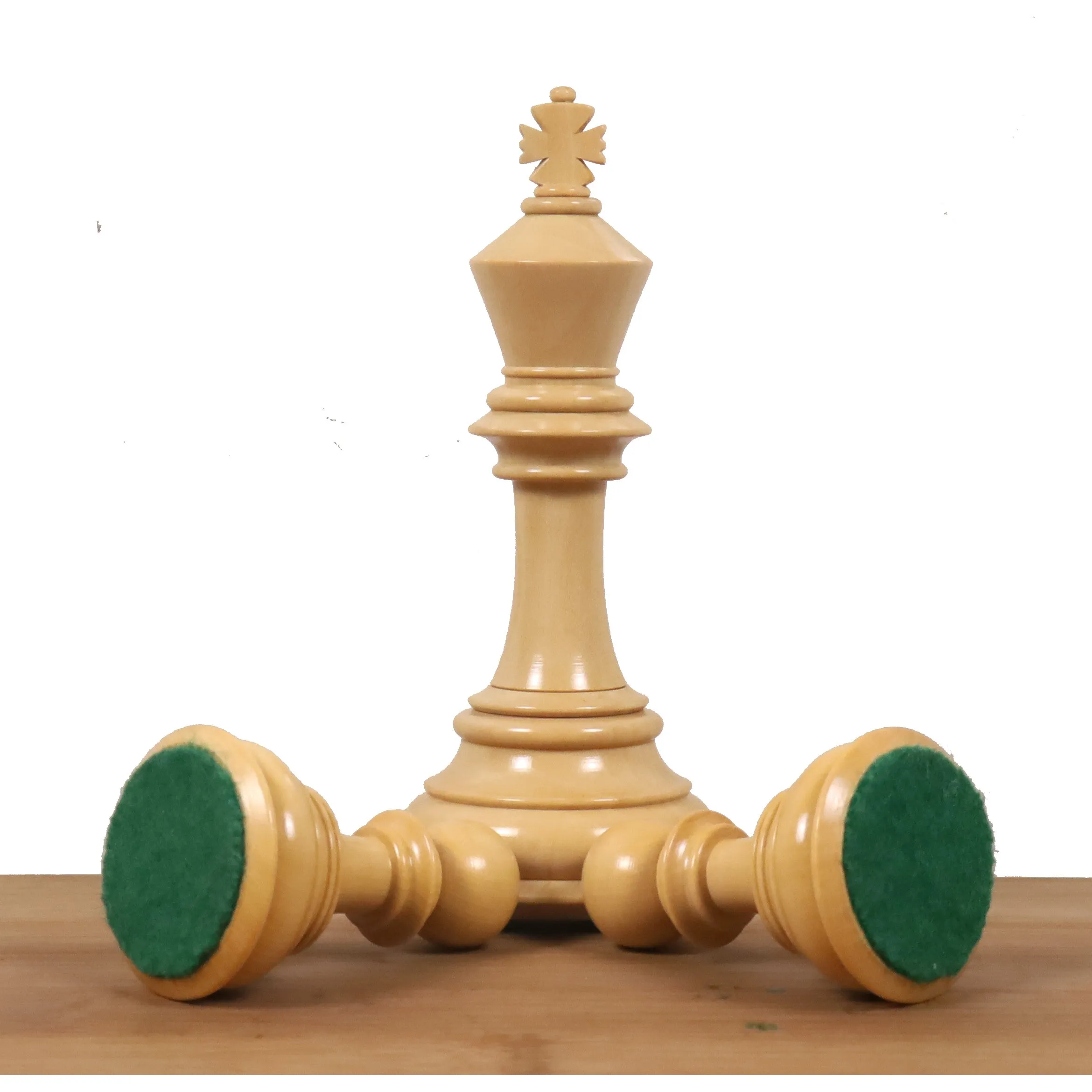 Slightly Imperfect 4.6″ Rare Columbian Triple Weighted Luxury Chess Set - Chess Pieces Only - Ebony Wood