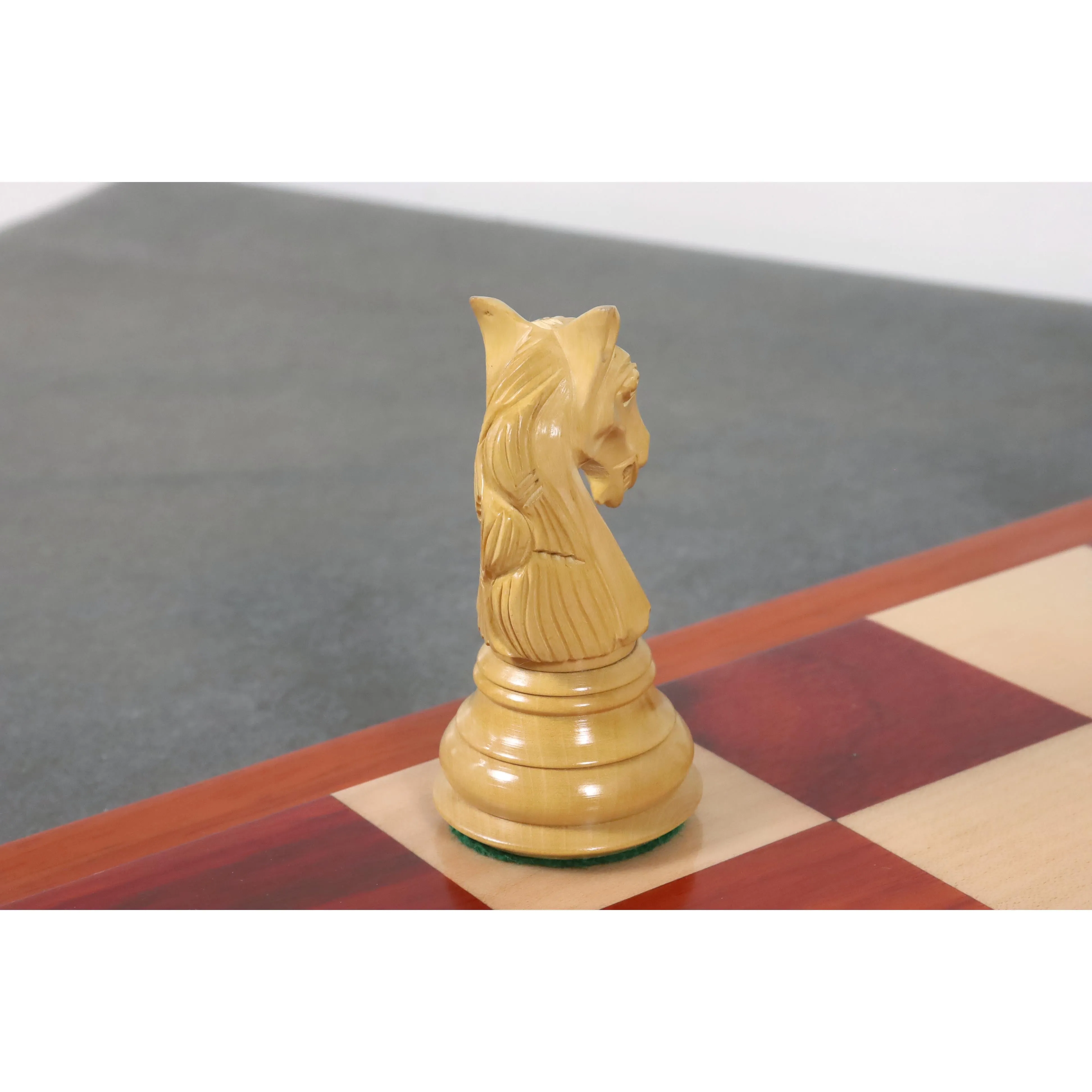 Slightly Imperfect 4.6" Rare Columbian Triple Weighted Luxury Chess Set - Chess Pieces Only - Bud Rose Wood