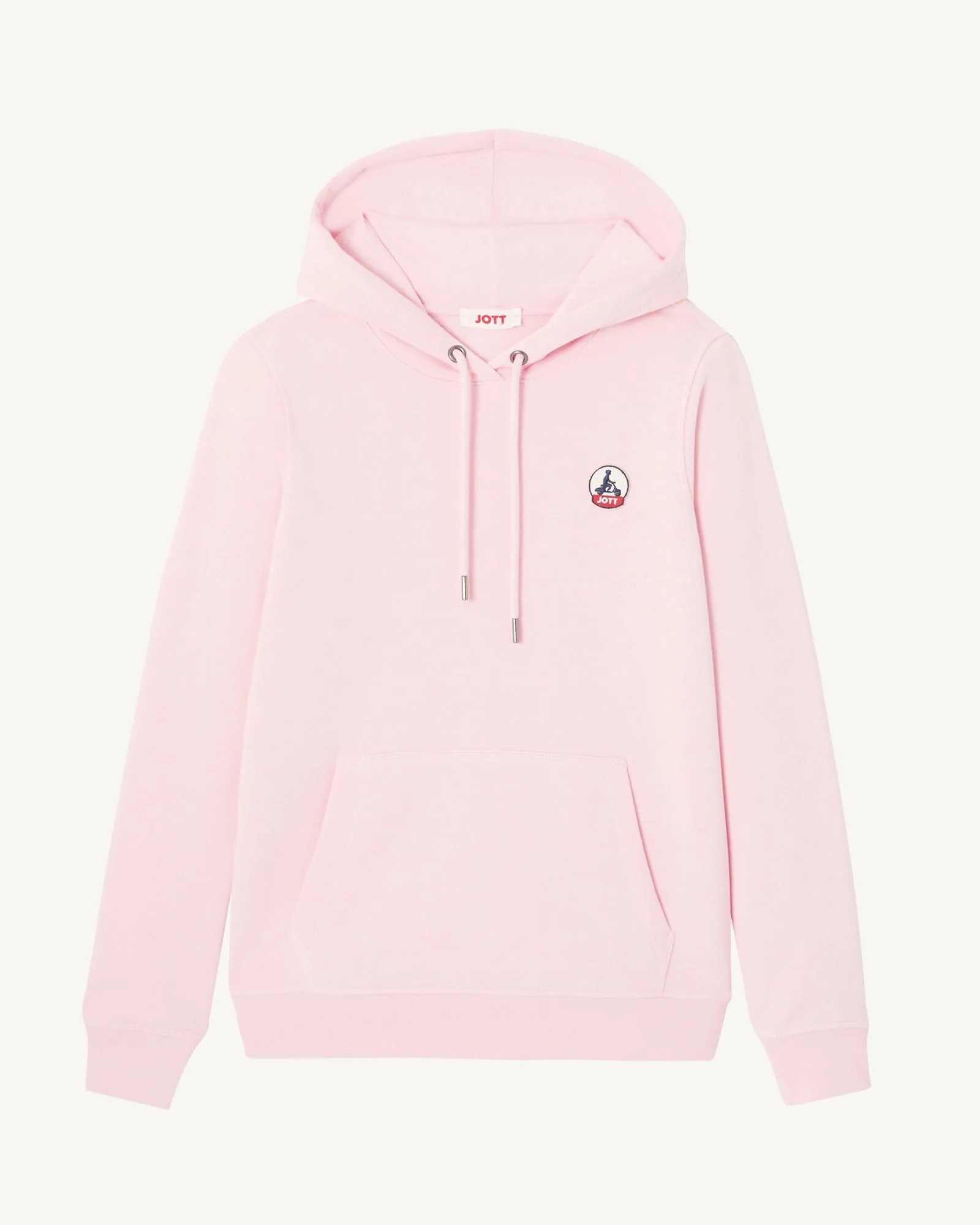 Sweat à capuche en coton biologique Rose pêche Livia