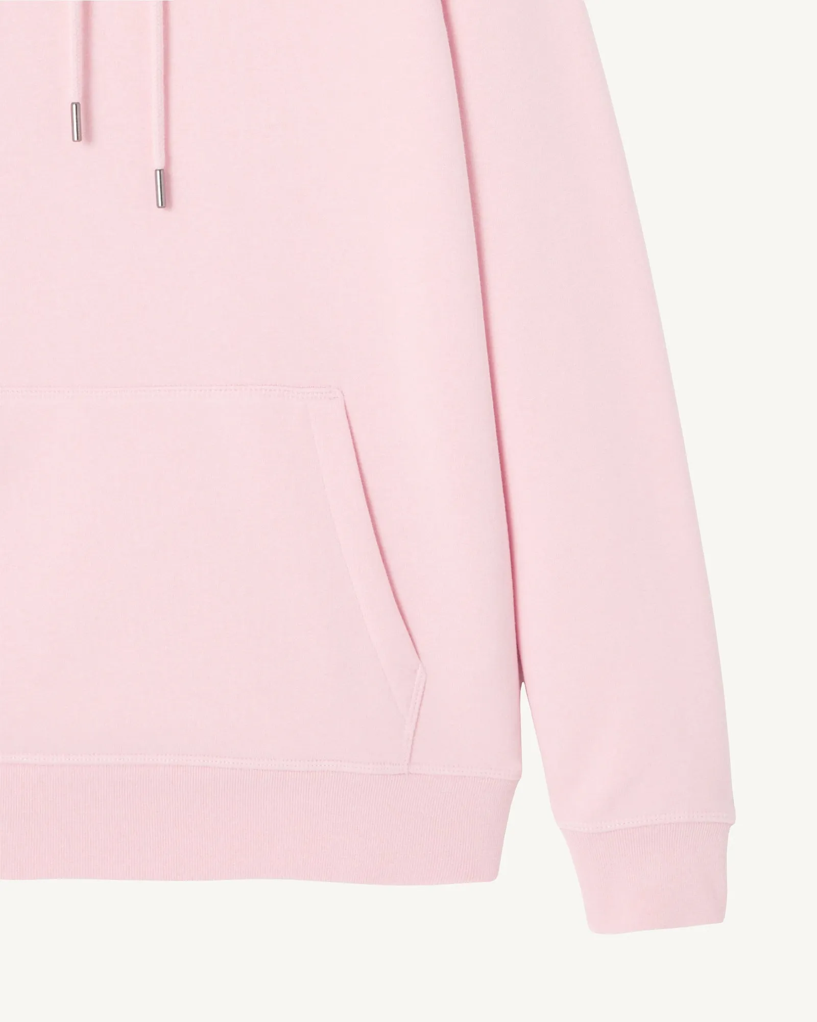 Sweat à capuche en coton biologique Rose pêche Livia