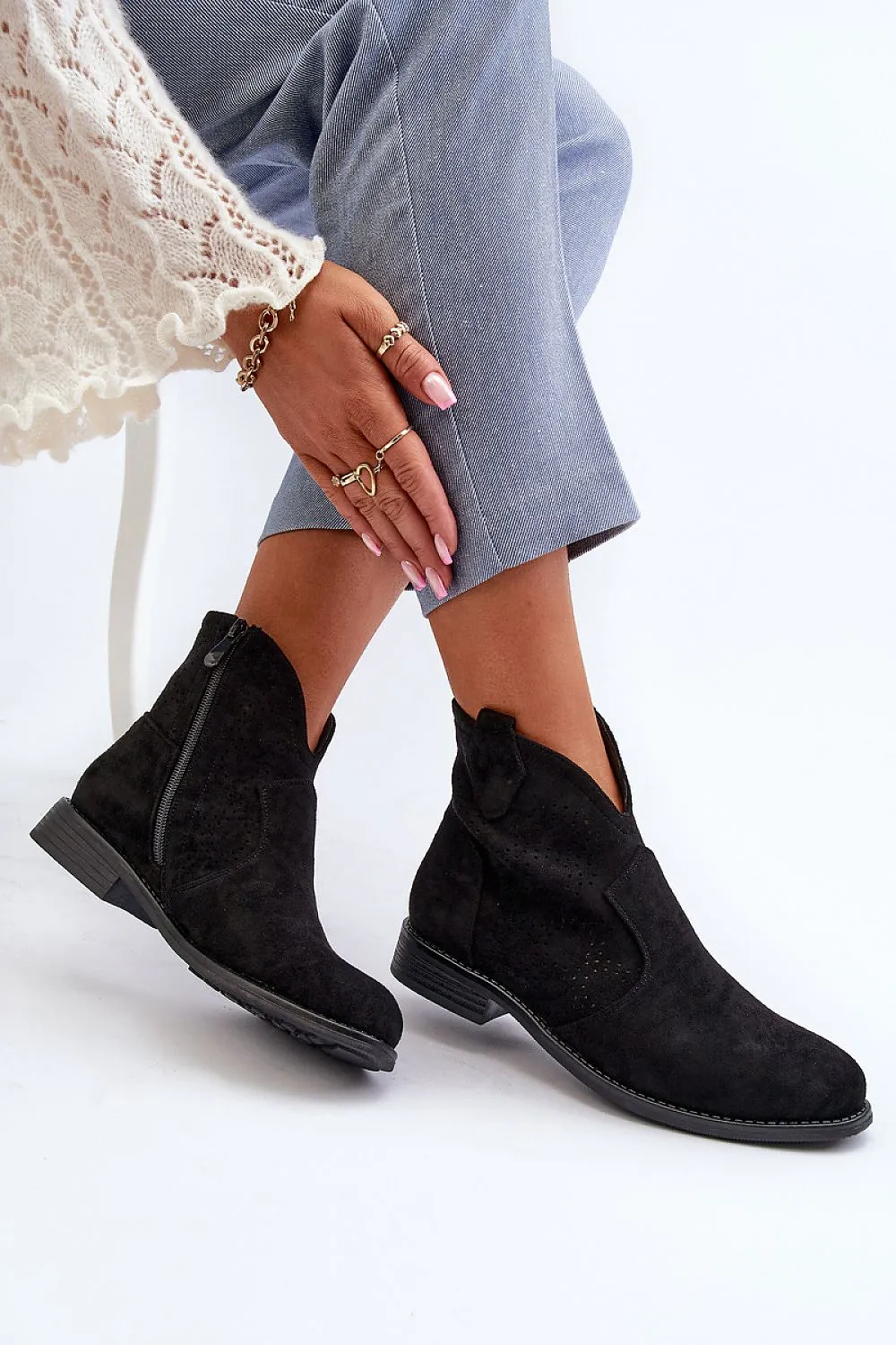 TEEK - Suede Standard Ankle Booties