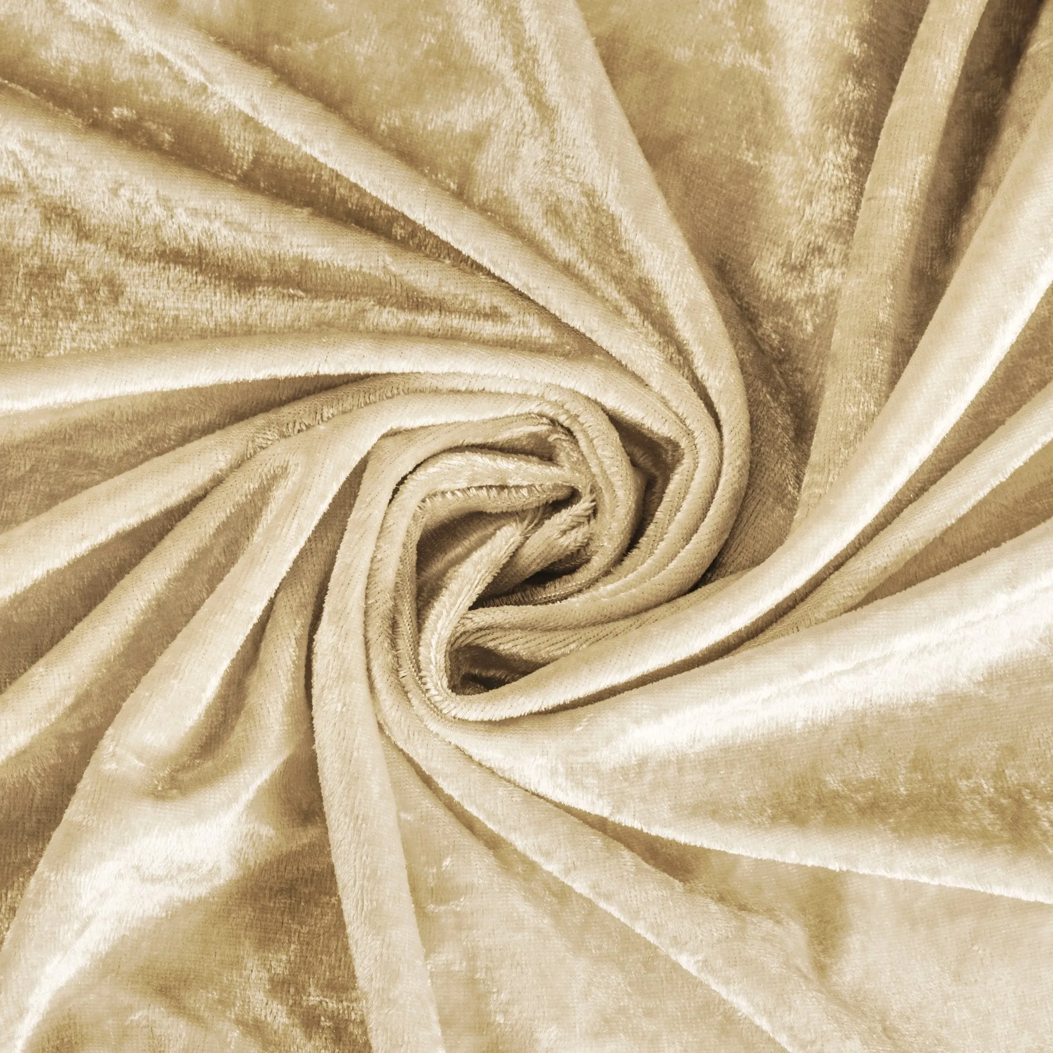 Velvet 132" Round Tablecloth - Champagne