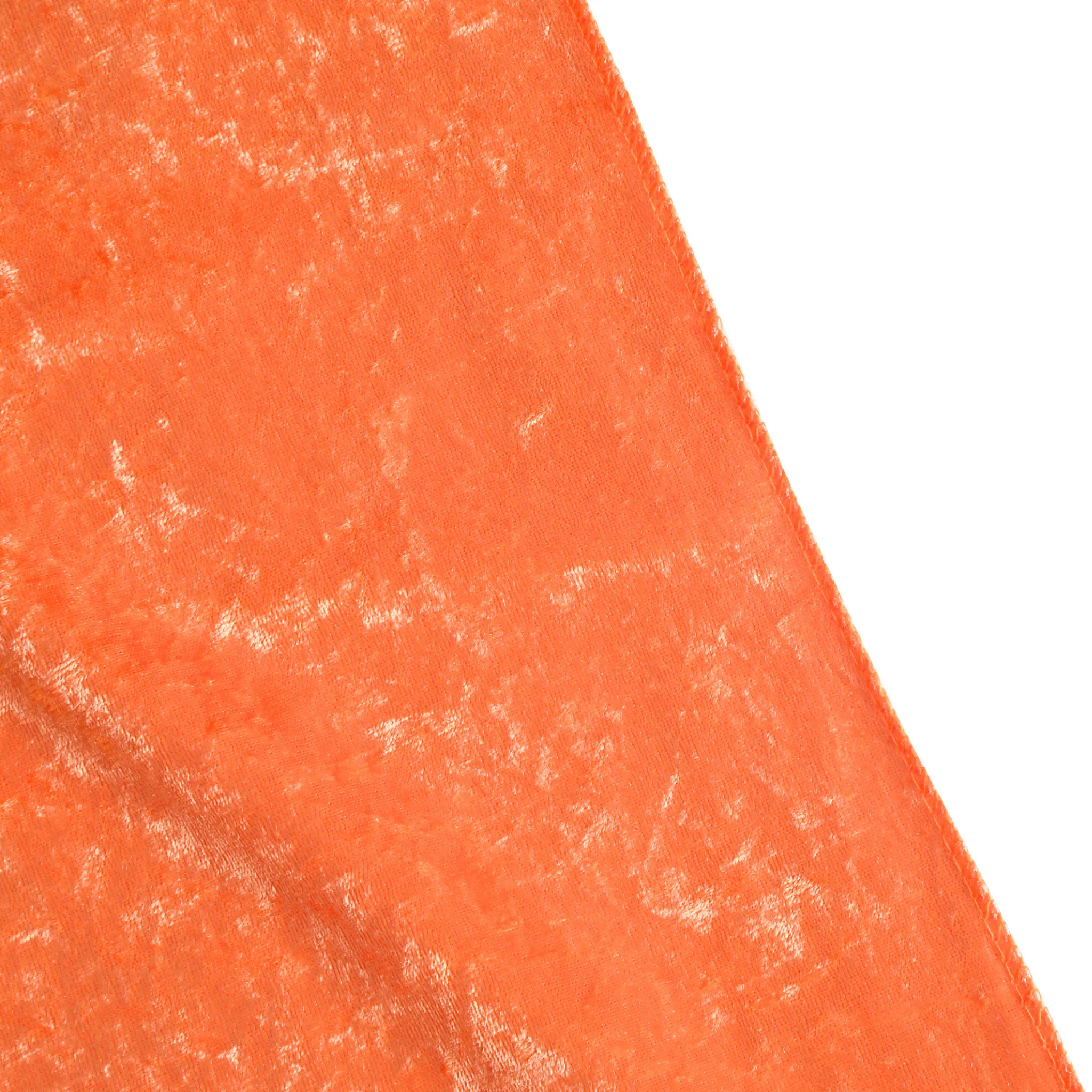 Velvet 132" Round Tablecloth - Orange