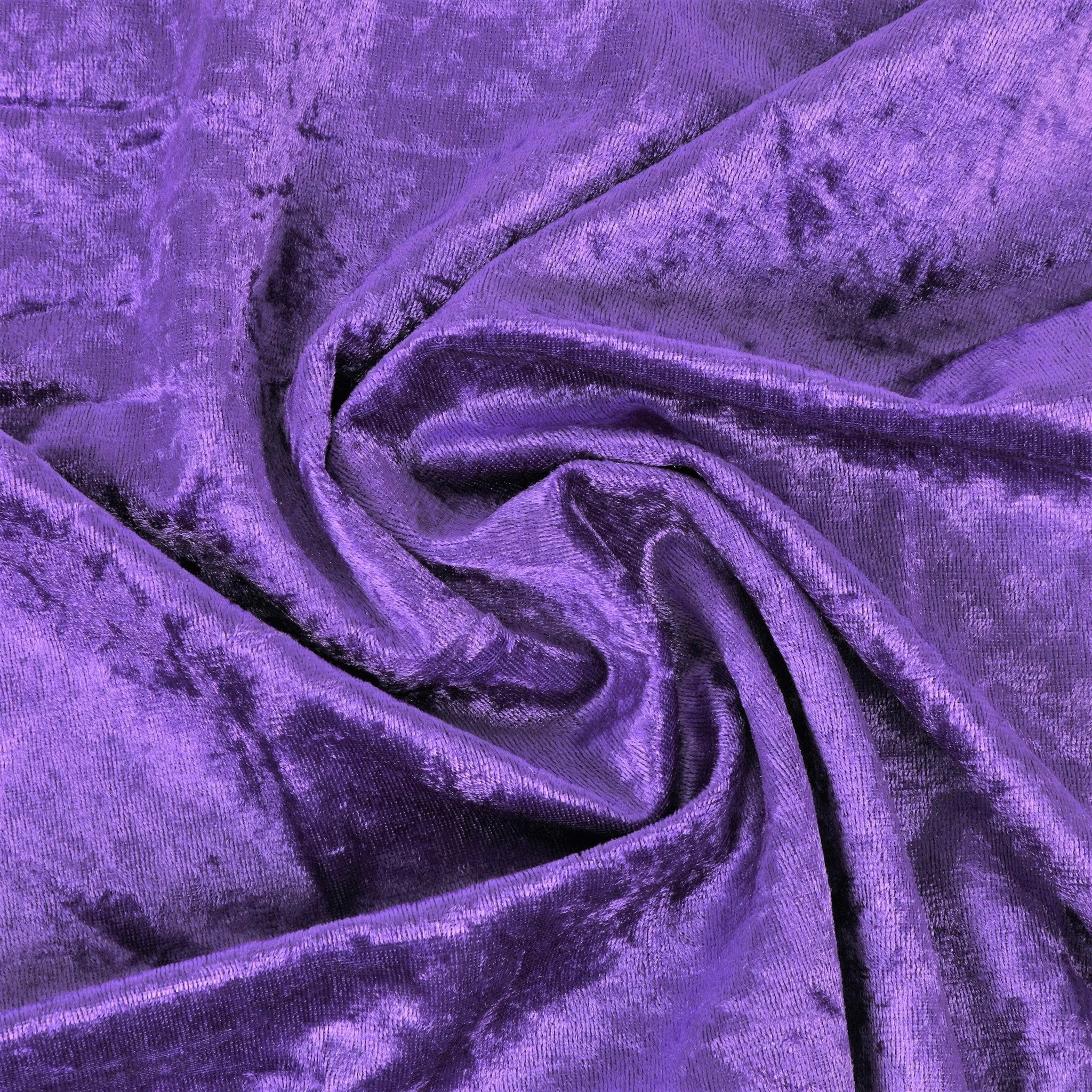 Velvet 132" Round Tablecloth - Purple