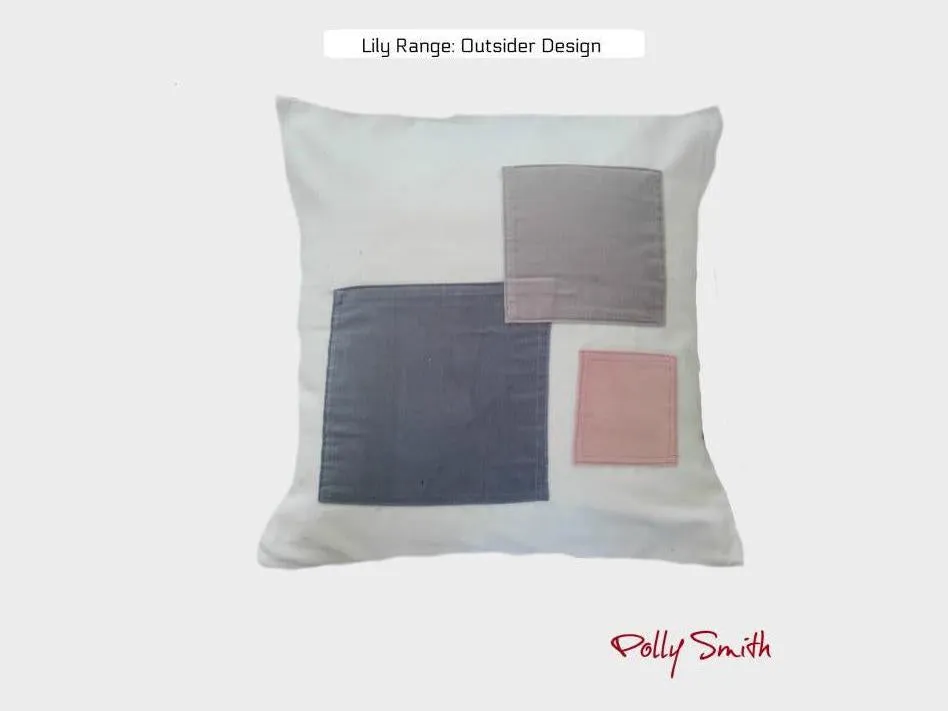 Velvet Cushion Covers by Polly Smith 45 x 45 cms (18x 18") Lily Range - Bullseye Pattern