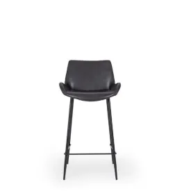 Vintage Barstool PU - Black