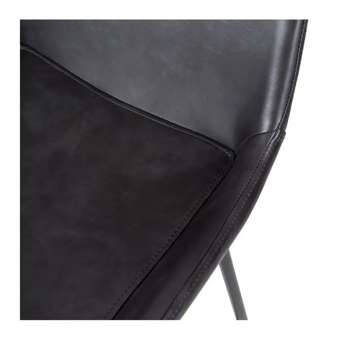Vintage Barstool PU - Black