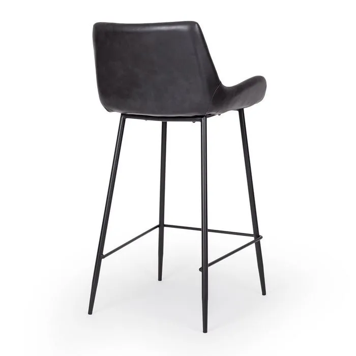Vintage Barstool PU - Black